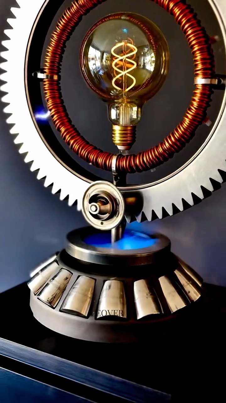 SINGULARIS, an atmospheric LEOVER artefact with copper coils and light